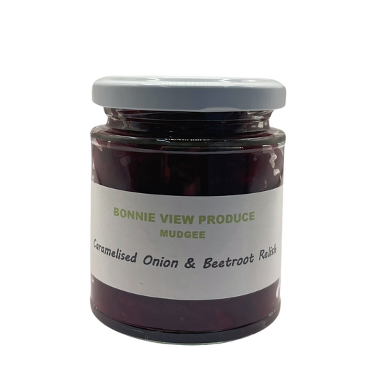 Bonnie View Produce - Caramalised Onion & Beetroot Relish 190g