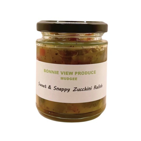 Bonnie View Produce - Sweet & Snappy Zucchini Relish 190g