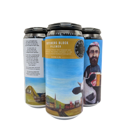 Small Batch - Pilsner Butchers Block 440mL (4 Pack)
